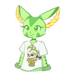  2021 anthro bone carol_tea choker closed_smile clothing felid feline felis female freedom_planet fur galaxytrail green_body green_eyes green_fur jewelry mammal mouth_closed necklace neroangero shirt simple_background skull skull_on_clothing smile solo stripes t-shirt text text_on_clothing text_on_shirt text_on_topwear topwear white_background white_clothing white_shirt white_t-shirt white_topwear wildcat 