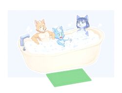  age_difference anthro bath bathtub bubble_bath canid canine canis canon_couple daww family father_(lore) father_and_child_(lore) father_and_son_(lore) female floor_mat fox fox_mccloud group happy hi_res husband_and_wife kokoro-tokoro krystal_(star_fox) looking_pleasured male male/female mammal marcus_mccloud married_couple mother_(lore) mother_and_child_(lore) mother_and_son_(lore) nintendo nude older_female older_male parent_(lore) parent_and_child_(lore) parent_and_son_(lore) son_(lore) star_fox tender trio younger_male 