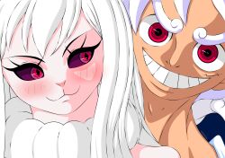  absurd_res carrot_(one_piece) duo female hi_res humanoid kenshinho_arts lagomorph leporid male male/female mammal monkey_d._luffy one_piece rabbit sulong_carrot 