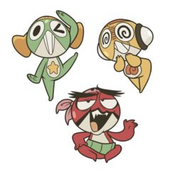  2019 amphibian anthro belt bent_over clothing fangs frog gastropod_shell gesture giroro&#039;s_dad green_body green_skin group half-closed_eyes hat headgear headkerchief headwear hi_res kerchief keronian keroro keroro_gunsou kururu kyrakupetsky looking_at_viewer male mollusk_shell multicolored_body narrowed_eyes one_eye_closed pink_headkerchief pink_kerchief raised_leg red_body red_skin salute shell simple_background sitting spiral_eyes standing star teeth two_tone_body white_background wink yellow_body yellow_skin 