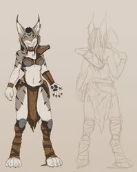  absurd_res anthro concept_art ear_piercing ear_ring felid feline female hi_res lynx mammal mira_(spectronic) piercing ring_piercing solo spectronic 