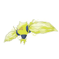  absurdres commentary electricity english_commentary extra_eyes floating full_body highres no_humans official_art pokemon pokemon_(creature) regieleki solo transparent_background 