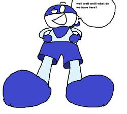  blue_body blue_clothing blue_skin chalkzone clothing digital_media_(artwork) giant/tiny giant_tiny macro male_giant microsoft_paint_(artwork) nickelodeon snap solo_focus tiny_(disambiguation) 