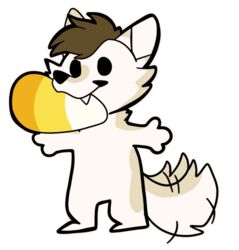  alpha_channel anthro autumn candy candy_corn canid canine canis dessert fluffy food halloween holidays low_res male mammal sabbyth scruffy simple_background solo sticker tail tail_motion tailwag theredghost transparent_background wolf 