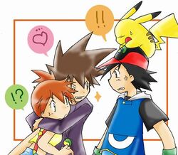  friend_zone gary_oak kasumi_(pokemon) lolicon love_triangle nintendo ookido_shigeru pikachu pokemon satoshi_(pokemon) shigeru_(pokemon) 