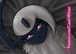  absol drake_drachenlicht female feral fur generation_3_pokemon nintendo pink_eyes pokemon pokemon_(species) solo teaser text url white_body white_fur 