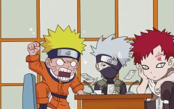  gaara hatake_kakashi naruto tagme uzumaki_naruto 