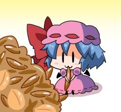  :3 bad_id bad_pixiv_id chibi eating female noai_nioshi remilia_scarlet solo touhou |_| 