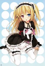  boku_wa_tomodachi_ga_sukunai dress garter hasegawa_kobato heterochromia thighhighs wireframe yuuki_hagure 