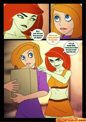  ann_possible comic comics-toons disney female female_only human kim_possible medium_breasts multiple_females shego short_skirt straight_hair tagme 