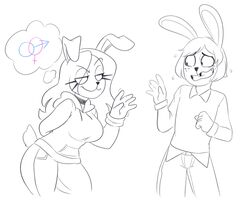  absurd_res anthro big_bun_burgers blush bodily_fluids choker clothing dale_(ponehanon) duo female hi_res hoodie jewelry lagomorph leporid male mammal necklace nervous nervous_smile paeonypetals rabbit sweat thought_bubble topwear 