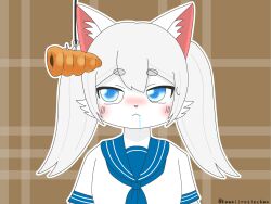  absurd_res asian_clothing clothing domestic_cat east_asian_clothing felid feline felis female hi_res japanese_clothing japanese_school_uniform kawaiirosiechan mammal school_uniform solo uniform 