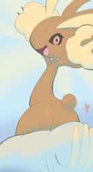  absurd_res ambiguous_gender anthro closed_eyes duo female femboy generation_1_pokemon generation_4_pokemon grey_body hi_res inkune looking_at_viewer lopunny machoke nintendo on_model open_mouth pokemon pokemon_(species) red_eyes simple_background 