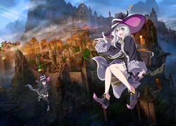  elaina_(majo_no_tabitabi) landscape majo_no_tabitabi saya_(majo_no_tabitabi) tagme thighhighs witch 