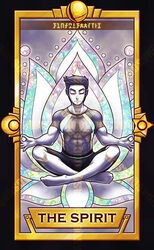  1boy abs barefoot black_border border closed_eyes closed_mouth cloud cloudy_sky commentary crescent crossed_legs double_ok_sign english_commentary english_text flower frown full_body indian_style large_pectorals limited_palette lotus male_focus muscular muscular_male ok_sign pectorals quas-quas shirt short_hair short_sleeves shorts sitting sky smash_ball solo star_(symbol) straight-on super_smash_bros. t-shirt tarot tarot_(medium) thick_eyebrows wii_fit wii_fit_trainer wii_fit_trainer_(male) 