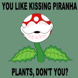  1:1 ambiguous_gender anthro boy_kisser_(meme) dialogue elemental_creature english_text flora_fauna green_body green_skin hi_res leaf lips luscious_lips mario_bros markings meme nintendo not_furry piranha_plant plant red_body red_skin simple_background smile solo spectrumgiratina spots spotted_body talking_to_viewer text thick_lips white_spots 