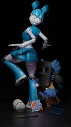  3d_(artwork) 9:16 aged_up android anthro blender_(artwork) blender_cycles blowtorch blue_body blue_bottomwear blue_clothing blue_fur blue_skirt blue_topwear bottomwear canid canine clothed clothing digital_media_(artwork) duo face_shield female fur generation_4_pokemon hair hi_res humanoid jenny_wakeman machine male male/female mammal mask my_life_as_a_teenage_robot nickelodeon nintendo pokemon pokemon_(species) riolu riolukid riolukidd robot robot_humanoid simple_background skirt tools topwear vrchat warfare_jenny warfare_machine worried worried_look 