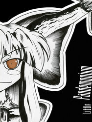  bad_deviantart_id bad_id blackmorass bow brown_eyes female hairbow horns ibuki_suika photoshop_(medium) solo touhou traditional_media 