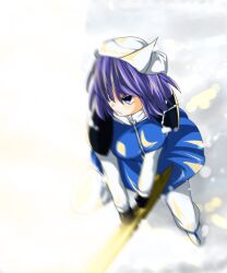  advent_cirno bad_id bad_pixiv_id blue_eyes blue_hair female final_fantasy final_fantasy_vii letty_whiterock motion_blur solo sword touhou tyourou_god weapon zack_fair 