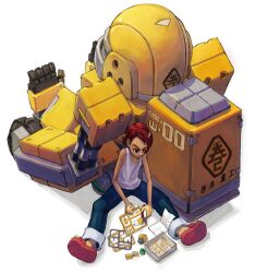  clippers concept_art cyber_woo female gorilla gunpla king_of_the_monsters machinery mecha mikishima_yuzu model_kit neo_geo_battle_coliseum official_art red_hair resting robot science_fiction snk solo sprue 