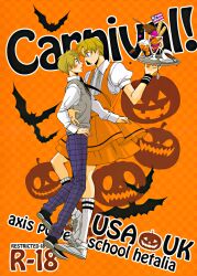  america crossdressing halloween hetalia_axis_powers male megane tagme united_kingdom waitress wings yaoi 