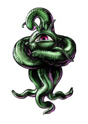  absurdres capcom demon full_body green_tentacles highres marvel marvel_vs._capcom marvel_vs._capcom_3 marvel_vs_capcom marvel_vs_capcom_3 mori_toshiaki no_humans one-eyed shinkiro shuma_gorath simple_background solo standing tentacle 