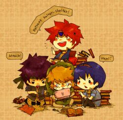  4boys fire_emblem ike link marth nintendo_ds roy the_legend_of_zelda 