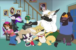  3:2 absurd_res anthro brian_griffin canid canine chris_griffin cosplay door family_guy female fennec_fox fox group hi_res iradium_piros jakob_maximillian light_switch lois_griffin machine male mammal meg_griffin nekosora546 peter_griffin portraits ra&#039;aseer_krylov rdx//5.2c_i-9012_&quot;fauxpaw&quot; rio_maria_fara-ferro robot sergal stewie_griffin straye_aspen tail true_fox 