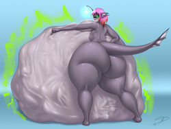  1girls anglerfish anglerfish_humanoid anthro aquatic ass belly belly_on_ground big_ass big_belly big_breasts big_butt breasts butt dat_ass digestion digestion_noises digital_media_(artwork) duo face_imprint fat_ass fat_butt female female_pred fish gigantic_belly grey_body grey_skin hair hand_imprint huge_ass huge_belly huge_butt humanoid hyper hyper_belly imprint large_belly larger_female looking_back marine mass_vore massive_belly pointing pointing_at_belly rumbling_stomach sharp_teeth size_difference smile solo starstrikex stomach_bulge stomach_noises teeth thick_thighs vore wide_hips 