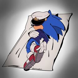  1:1 anthro blue_body blue_fur clothing dying_in_a_glue_trap eulipotyphlan footwear fur glue_trap hat headgear headwear hedgehog hi_res humor male mammal meme sega setispaghetti shoes solo sonic_the_hedgehog sonic_the_hedgehog_(series) the_murder_of_sonic_the_hedgehog 