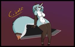  16:10 2_ears ammy_(cynically_wolf) anthro bedroom_eyes big_tail black_border blue_body blue_fur blue_hair border breasts canid canine canis cheek_markings cheek_tuft cynically_wolf exposure_variation eyelashes facial_markings facial_tuft featureless_breasts female fluffy fluffy_tail fur fur_markings hair head_markings hi_res long_hair long_tail looking_away mammal markings medium_breasts multicolored_body multicolored_ears multicolored_eyes multicolored_fur multicolored_tail narrowed_eyes nude seductive solo striped_body striped_fur stripes tail thick_eyelashes tuft white_body white_fur widescreen wolf 