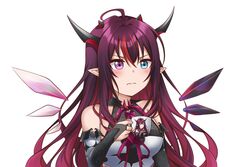  absurdres annoyed blue_eyes breasts commentary cup derivative_work detached_sleeves female frown heterochromia highres holding holding_cup hololive hololive_english horns irys_(hololive) irys_(irys_1.0)_(hololive) jan_azure long_hair medium_breasts meme multicolored_hair multiple_horns neon_genesis_evangelion pointy_ears purple_eyes purple_hair recursion red_hair shinji_holding_a_mug_(meme) solo streaked_hair symbol-only_commentary teacup upper_body v-shaped_eyebrows very_long_hair virtual_youtuber 