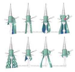  2017 accessory alternate_hairstyle braided_hair celesteela collage_(disambiguation) doodleblah double_bun female flower flower_in_hair generation_7_pokemon hair hair_accessory hi_res humanoid long_hair nintendo not_furry plant pokemon pokemon_(species) ponytail short_hair signature smile solo ultra_beast 