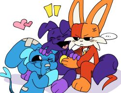  catnip_(pachi_rizuu) dogdaze_(pachi_rizuu) heart_symbol hubba_hubbaphant_(pachi_rizuu) hug pachi_rizuu 