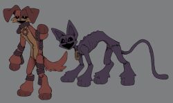  catnap_(poppy_playtime) creepy dogday_(poppy_playtime) mob_entertainment pachi_rizuu poppy_playtime smiling_critters standing 