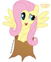  2012 alpha_channel better_version_at_source diegotan equid equine female feral fluttershy_(mlp) friendship_is_magic hair hasbro hooves horse mammal mane meme my_little_pony mythological_creature mythological_equine mythology pegasus plant pony simple_background transparent_background tree wings wood 