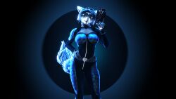  16:9 2020 3d_(artwork) a_big_fish anthro blue_body blue_ears blue_fur blue_hair blue_tail bodysuit canid canine cheek_tuft clothing digital_media_(artwork) facial_tuft female female_anthro fluffy fluffy_tail fox fur gradient_background green_eyes gun hair jewelry krystal_(star_fox) looking_at_viewer mammal multicolored_body multicolored_ears multicolored_fur multicolored_tail nintendo ranged_weapon silver_(metal) silver_jewelry simple_background skinsuit solo spacesuit star_fox suit tail tight_clothing tribal tribal_jewelry tuft warfare_krystal warfare_machine weapon white_body white_fur white_inner_ear white_tail widescreen 