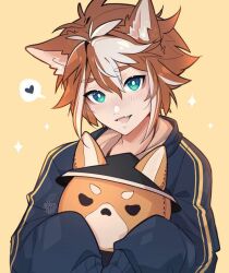  cute genshin_impact gorou_(genshin_impact) nekojinnyart silly wholesome 