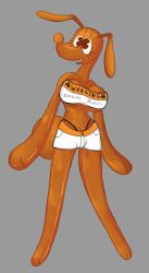  animate_inanimate anthro bottomwear breasts canid canine clothed clothing flaccid genitals gynomorph hi_res hormone_replacement_therapy hormones hotpants hrt inflatable intersex living_inflatable mammal orange_body orange_skin penis plentyofsoup projesterone projesterone_pup_(plentyofsoup) shorts small_penis smooth_skin solo topwear trans_(lore) trans_woman_(lore) tube_top 