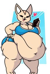  aggretsuko anthro ass belly big_belly big_breasts big_butt breasts canid canine charliecrow clothed clothing female fennec_fox fenneko fox hi_res huge_belly huge_butt mammal morbidly_obese obese obese_anthro obese_female overweight overweight_anthro overweight_female sanrio solo true_fox 