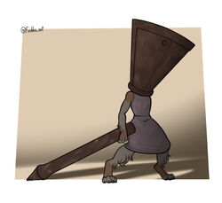  2022 anthro apron bird_dog canid canine canis clothing cone cone_of_shame domestic_dog freckles_(artist) fur gradient_background humor hunting_dog male mammal medical_instrument multicolored_body multicolored_fur orange_body orange_fur pecas_(freckles) pyramid_head_(silent_hill) scientific_instrument simple_background solo spaniel tablet_pen two_tone_body two_tone_fur wacom wacom_bamboo wacom_pen welsh_springer_spaniel white_body white_fur 