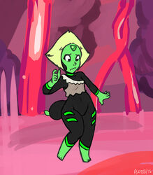  alien alien_humanoid animal_humanoid arthropod arthropod_abdomen arthropod_humanoid barefoot cartoon_network centipeetle feet female forehead_gem fusion gem gem_(species) hair hatebit humanoid hybrid insect_humanoid insects nephrite_(gem_species) peridot_(gem_species) peridot_(steven_universe) solo steven_universe white_hair 