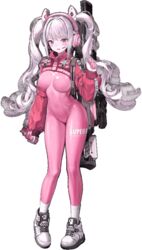  alice_(nikke) animal_ears animated animated bad_link blush bodysuit breasts cropped_jacket dduck_kong fake_animal_ears female full_body goddess_of_victory:_nikke gun hand_up headphones headset jacket live2d long_hair long_sleeves medium_breasts official_art open_mouth pigeon-toed pink_bodysuit pink_eyes pink_hair pink_headphones rifle shiny_clothes shoes skin_tight sneakers socks solo standing third-party_source transparent_background twintails weapon weapon_on_back weapon_request 