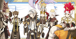  6+boys animal_on_head arch_bishop_(ragnarok_online) armband armor armored_boots assassin_cross_(ragnarok_online) bird bird_on_head black_cape black_coat black_gloves black_pants black_shirt black_wings blonde_hair blue_eyes blue_hairband book boots breastplate brown_coat brown_footwear brown_gloves brown_hair brown_horns brown_shirt brown_shorts cape chainmail chains character_select chick choker closed_mouth coat commentary_request crop_top cropped_jacket cross crown cursor expressionless eyepatch fake_wings falcon feet_out_of_frame fingerless_gloves fish_in_mouth fur-trimmed_gloves fur-trimmed_shirt fur-trimmed_shorts fur_trim gauntlets gloves greatest_general_(ragnarok_online) grey_pants grin hair_between_eyes hairband head_wings holding holding_book horns imp_(ragnarok_online) jacket kiseru kusabi_(aighe) long_bangs long_sleeves lord_knight_(ragnarok_online) male_focus midriff multiple_boys navel on_head open_clothes open_shirt pants pants_under_shorts pauldrons peco_peco pointy_ears purple_eyes ragnarok_online red_cape red_eyes red_scarf scarf shirt shoes short_hair shorts shoulder_armor shrugging sleeveless sleeveless_shirt smile smoking_pipe sniper_(ragnarok_online) spiked_gauntlets tabard torn_cape torn_clothes torn_scarf two-tone_gloves vambraces waist_cape warlock_(ragnarok_online) white_hair white_jacket white_shirt wings 