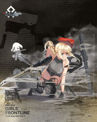  arm_support artist_request bad_link beret black_footwear black_gloves blonde_hair blue_eyes boots braid braided_ponytail breasts character_name charging_forward copyright_name dress english_text female fingerless_gloves full_body girls&#039;_frontline gloves grey_dress grey_shirt grey_thighhighs gun hand_on_floor hand_on_ground hat highres holding holding_gun holding_weapon knee_pads knee_up large_breasts long_hair looking_away machine_gun mechanical_legs mg3 mg3_(girls&#039;_frontline) mg3_(mod3)_(girls&#039;_frontline) official_art open_mouth parted_lips promotional_art red_hat shirt single_mechanical_leg solo squatting thighhighs torn_clothes torn_dress torn_thighhighs turtleneck untied_footwear weapon 