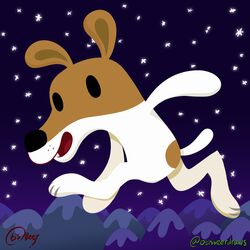  1:1 2023 absurd_res anthro artist_name black_nose canid canine canis christmas digital_drawing_(artwork) digital_media_(artwork) domestic_dog dot_eyes female hi_res holidays hunting_dog jack_russell_terrier looking_at_viewer mammal mountain olive_(olive_the_other_reindeer) olive_the_other_reindeer open_mouth otisbeerdraws signature snow snowing snowing_outside solo sonic_adventure_pose terrier 