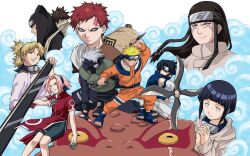  gaara hatake_kakashi hyuuga_hinata hyuuga_neji kankuro naruto sakura_haruno temari uchiha_sasuke uzumaki_naruto 