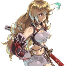  ahoge bad_id bad_pixiv_id bare_shoulders brown_eyes choker dyed_ahoge female gloves hesuke long_hair milla_maxwell multicolored_hair red_eyes smile solo streaked_hair tales_of_(series) tales_of_xillia two-tone_hair very_long_hair 