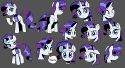  2022 absurd_res blue_eyes cutie_mark dialogue english_text equid equine eyebrows eyelashes eyeshadow female feral friendship_is_magic hair hasbro hi_res hooves horn looking_at_viewer makeup mammal my_little_pony mythological_creature mythological_equine mythology open_mouth purple_hair purple_tail quadruped rarity_(mlp) speech_bubble tail teeth text ton618 tongue unicorn unicorn_horn 