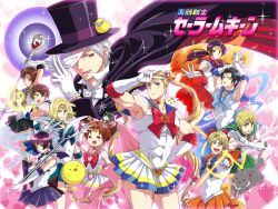  6+boys :3 :d =_= ^_^ abs ahoge america_(hetalia) animalization arms_up artemis_(sailor_moon) artemis_(sailor_moon)_(cosplay) austria_(hetalia) axis_powers_hetalia back_bow bird bishoujo_senshi_sailor_moon bishoujo_senshi_sailor_moon_supers black_hair blonde_hair blue_bow blue_choker blue_eyes blue_neckwear blue_sailor_collar blue_skirt bow bowtie brooch brown_eyes brown_hair cape chibitalia_(hetalia) china_(hetalia) choker closed_eyes commentary_request cone_hair_bun cosplay crisis_moon_compact crossdressing double_bun dress earrings elbow_gloves expressionless facial_hair feline formal france_(hetalia) frown garnet_rod germany_(hetalia) gilbird glasses gloves green_bow green_choker green_eyes green_neckwear green_sailor_collar green_skirt hair_bun hair_ornament hairbow hairpin hat heart heart_brooch heart_wand holding holding_polearm holding_staff holding_weapon japan_(hetalia) japan_(nekotalia) jewelry long_hair luna_(sailor_moon) luna_(sailor_moon)_(cosplay) male_focus mask multiple_boys muscular northern_italy_(hetalia) northern_italy_(nekotalia) one_eye_closed open_mouth orange_bow orange_choker orange_sailor_collar orange_skirt otoko_no_ko parody pink_bow pink_sailor_collar pleated_dress pleated_skirt pointing polearm ponytail prussia_(hetalia) purple_eyes purple_sailor_collar red_bow red_eyes red_sailor_collar red_skirt russia_(hetalia) russia_(nekotalia) sailor_chibi_moon sailor_chibi_moon_(cosplay) sailor_collar sailor_jupiter sailor_jupiter_(cosplay) sailor_mars sailor_mars_(cosplay) sailor_mercury sailor_mercury_(cosplay) sailor_moon sailor_moon_(cosplay) sailor_moon_pose sailor_neptune sailor_neptune_(cosplay) sailor_pluto sailor_pluto_(cosplay) sailor_saturn sailor_saturn_(cosplay) sailor_senshi_uniform sailor_uranus sailor_uranus_(cosplay) sailor_venus sailor_venus_(cosplay) saimu serious short_dress silence_glaive skirt smile southern_italy_(hetalia) spain_(hetalia) sparkle spear staff star_(symbol) star_choker stubble suit super_sailor_chibi_moon super_sailor_chibi_moon_(cosplay) super_sailor_jupiter super_sailor_jupiter_(cosplay) super_sailor_mars super_sailor_mars_(cosplay) super_sailor_mercury super_sailor_mercury_(cosplay) super_sailor_moon super_sailor_moon_(cosplay) super_sailor_neptune super_sailor_neptune_(cosplay) super_sailor_venus super_sailor_venus_(cosplay) tiara top_hat traditional_bowtie tuxedo_kamen tuxedo_kamen_(cosplay) twintails united_kingdom_(hetalia) v very_long_hair weapon white_gloves white_hair yellow_bow yellow_bowtie yellow_choker 